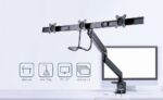 Gembird MA-DA3-03 monitor mount / stand 68.6 cm (27 ) Desk Black - imagine 14