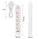 MACLEAN POWER STRIP  5 SOCKET EXTENSION MCE395 W - imagine 10