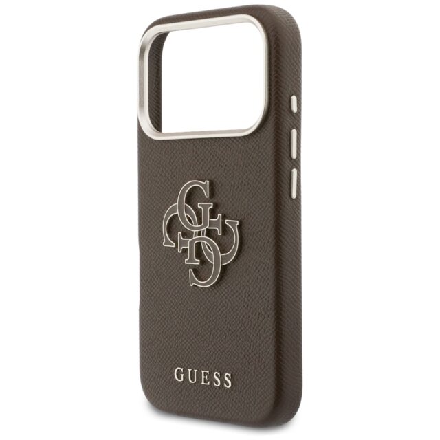 Case Guess FW Resin Logo for iPhone 17    Pro brown - imagine 6