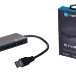 NATEC Hub USB 3.0 Moth (4 ports  black)