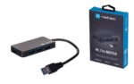 NATEC Hub USB 3.0 Moth (4 ports  black)