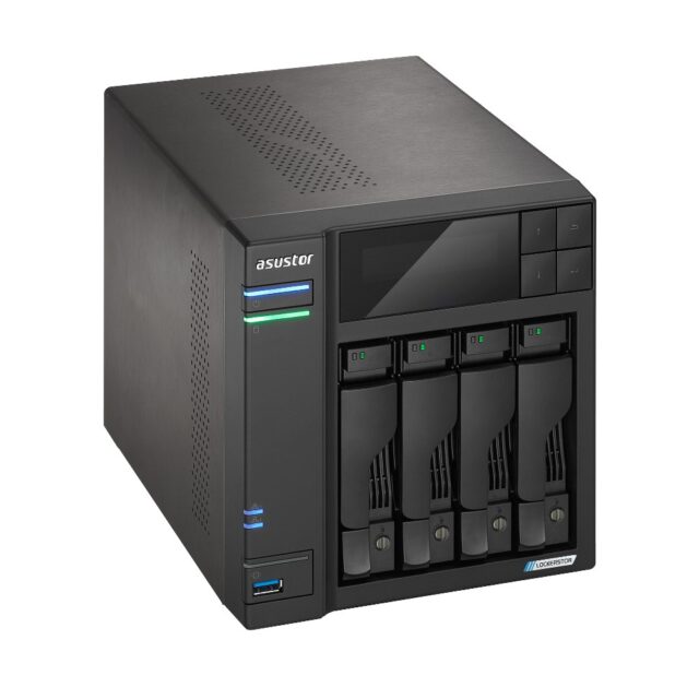 Asustor LOCKERSTOR 4 Gen2 (AS6704T) NAS Desktop Intel® Celeron® N N5105 4 GB DDR4 0 TB ADM Black - imagine 3