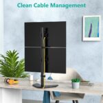 Techly ICA-LCD 2520V monitor mount / stand 68.6 cm (27 ) Desk Black - imagine 8