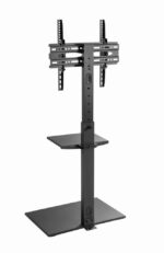 Gembird TVS-55T-02 TV floor stand  32  - 55   black - imagine 3