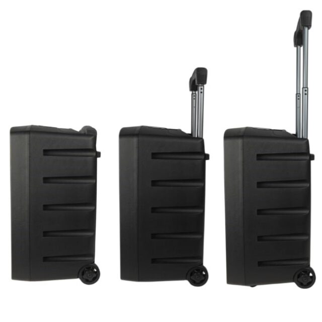 V-TONE BQ12 GO MP3 - active 8  battery-powered speaker with wireless microphone and remote control  black - imagine 6