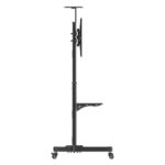 Manhattan TV & Monitor Mount  Trolley Stand  1 screen  Screen Sizes: 37-65   Black  VESA 200x200 to 600x400mm  Max 40kg  LFD  Lifetime Warranty - imagine 4