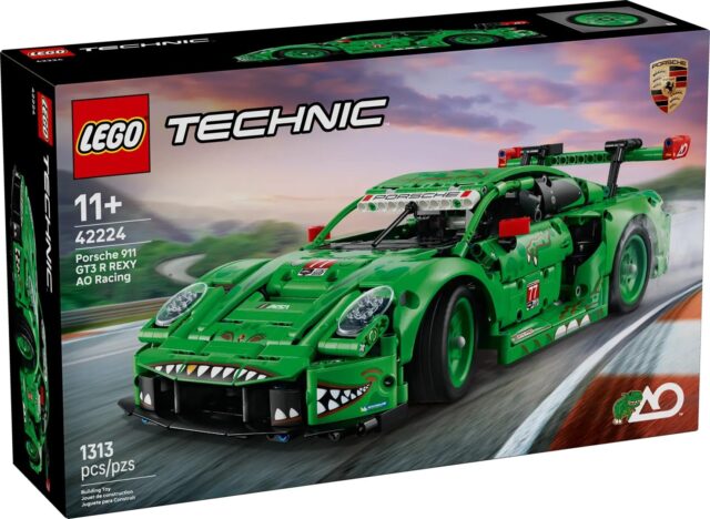 LEGO TECHNIC 42224 Porsche 911 GT3 R REXY AO Racing Car - imagine 10