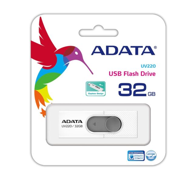 ADATA UV220 USB flash drive 32 GB USB Type-A 2.0 Grey  White - imagine 3