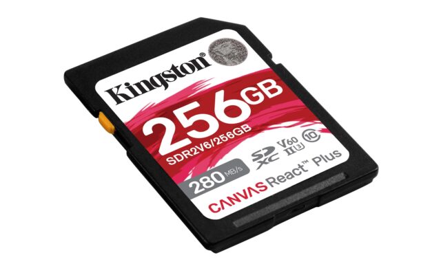 Kingston Technology 256GB Canvas React Plus SDXC UHS-II 280R/150W U3 V60 for Full HD/4K - imagine 3