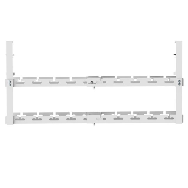 Maclean under-desk cable organizer  max. load 5kg  max. 728mm  2 levels  white  MC-102 W - imagine 13