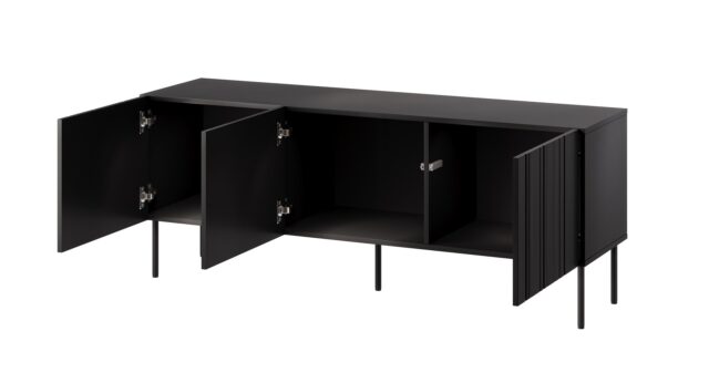 RTV cabinet ISLA 150.5x40x60 black matt - imagine 2