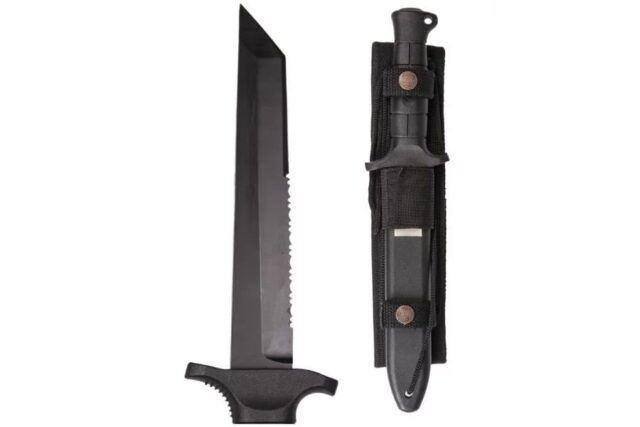 Mil-Tec German Combat Knife Black 2000 steel 440 - imagine 2