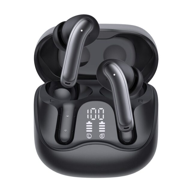 Audiocore wireless headphones  hybrid ANC  ENC  6 microphones  charging case  Tuya  AC591 PRO - imagine 10