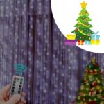 EXTRALINK KURTYNA ŚWIETLNA 300 LED ZIMNE 3X3 ŚWIĄTECZNE CHOINKOWE GIRLANDA 5V USB - imagine 6