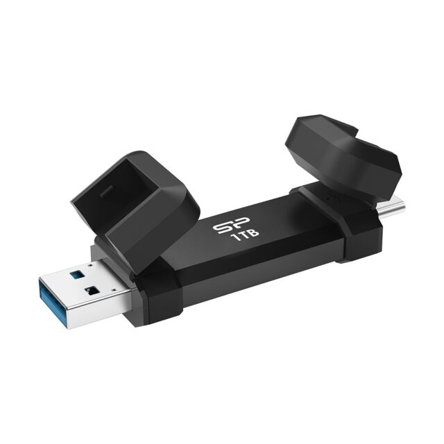 Silicon Power DS72 USB flash drive 1 TB USB Type-A / USB Type-C 3.2 Gen 2 (3.1 Gen 2) Black - imagine 3