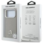 Case Karl Lagerfeld Karl & Choupette     Head Pins Saffiano MagSafe for iPhone 17 Pro grey - imagine 8