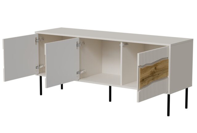 Cama INSERTO 3D TV cabinet 143.5x40x61.5 cashmere + LED - imagine 4