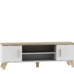Cama TV stand LOTTA 160 2D2K white/sonoma
