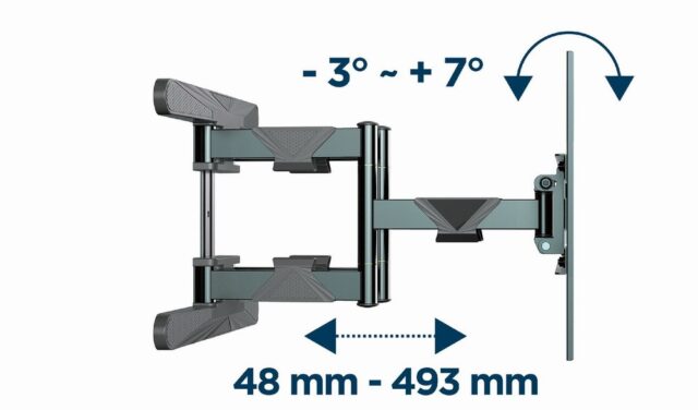 Gembird WM-80ST-01 TV mount/stand 2.03 m (80 ) Steel - imagine 12