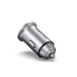 Vention Two-Port USB A+A(30+30) Car Charger Gray Mini Style Aluminium Alloy Type - imagine 4
