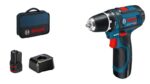 Bosch Akku-Bohrschrauber 12 V Li-Ion 1300 RPM Black  Blue  Red