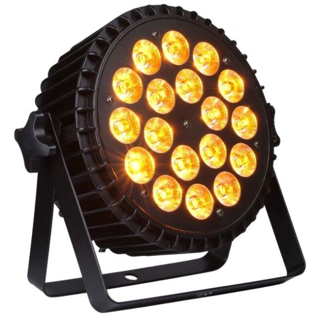 LIGHT4ME ALU QUAD PAR 18x6W RGBW - stage spotlight - imagine 5