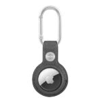 Guess GUATPSASRSG AirTag case grey Saffiano Vintage Script - imagine 2