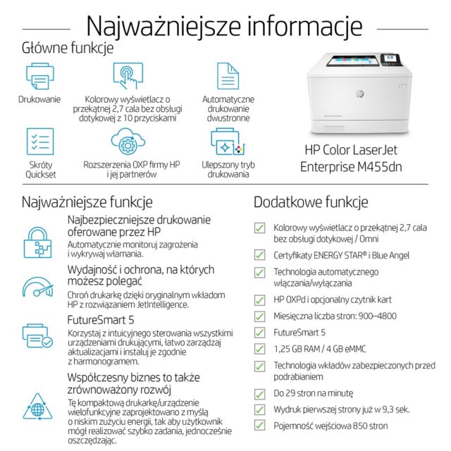 HP Color LaserJet Enterprise M455dn - imagine 17