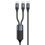 USAMS cable U71 2xUSB-C to USB-C 1.2m 100W PD Fast Charge black SJ551USB01 (US-SJ551)