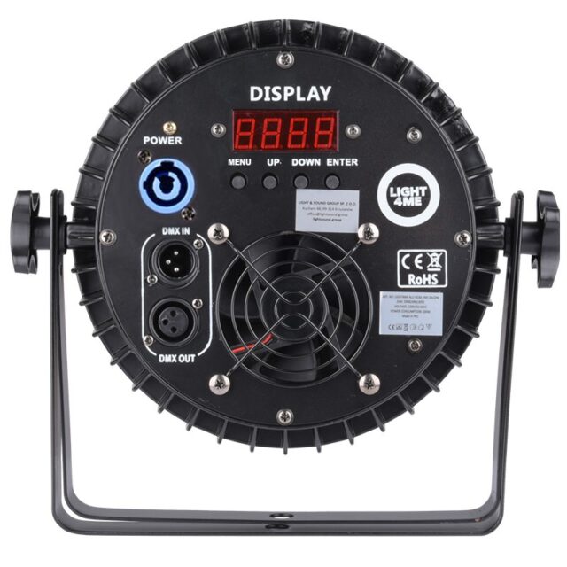 LIGHT4ME ALU QUAD PAR 18x6W RGBW - stage spotlight - imagine 4