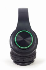 Gembird BHP-LED-01 headphones/headset Wired & Wireless Head-band Music/Everyday Micro-USB Bluetooth Black - imagine 6