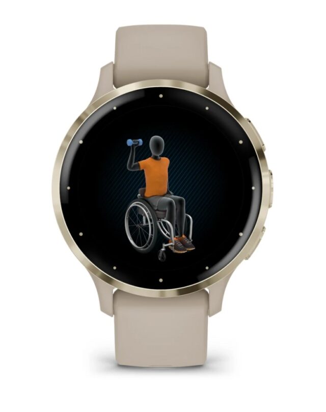 Garmin Venu 3S 3.05 cm (1.2 ) AMOLED 41 mm Digital 390 x 390 pixels Touchscreen Gold  Grey Wi-Fi GPS (satellite) - imagine 6