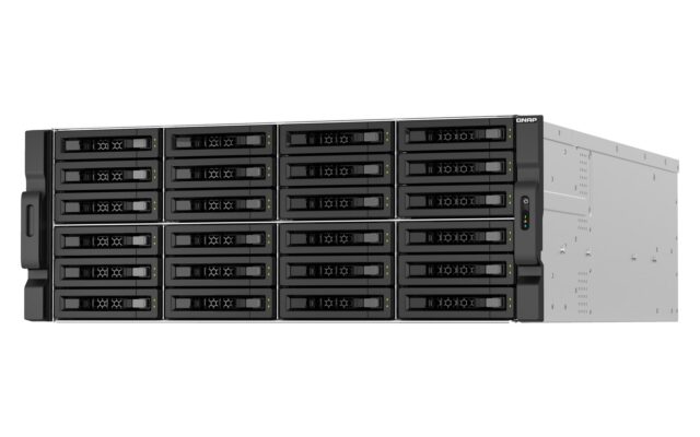 QNAP TS-H3087XU-RP NAS Rack (4U) Intel Xeon E E-2378 64 GB DDR4 QuTS hero Black  White - imagine 5