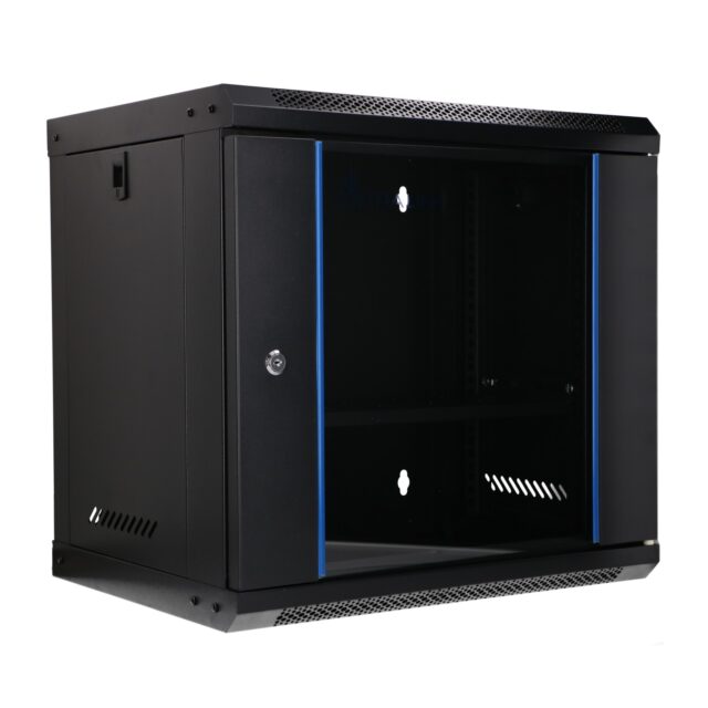 EXTRALINK LITE 9U 530X400 WALL-MOUNTED RACKMOUNT CABINET BLACK - imagine 5