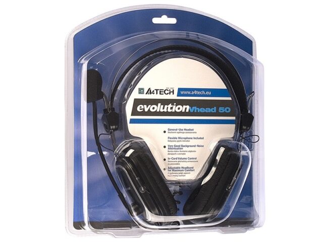 A4Tech EVO Vhead 50 Headset Head-band Black - imagine 4