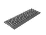 Natec Multimedia Keyboard BARRACUDA slim USB  US layout  black - imagine 3