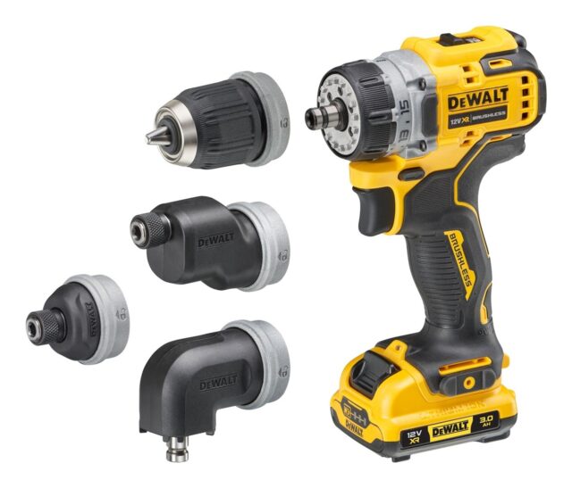 DeWALT DCD703L2T-QW drill 1500 RPM Keyless 900 g Black  Yellow - imagine 2