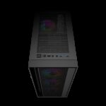 Gembird Fornax 4000 ARGB gaming ATX computer case  Midi Tower  backlight  Black - imagine 4