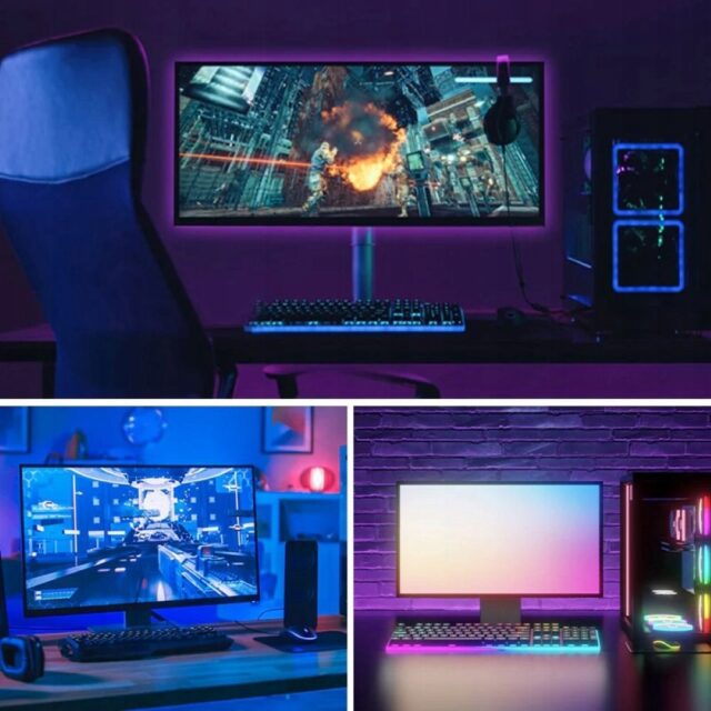 Taśma świetlna Vention RGB FPC LED z pilotem IR zasilanie USB 5V  2m - imagine 2