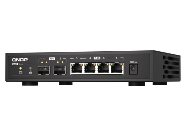 QNAP QSW-2104-2S network switch Unmanaged 2.5G Ethernet Black - imagine 6