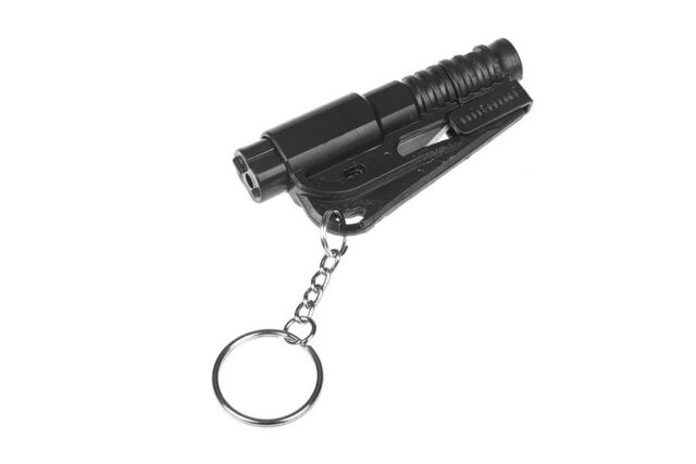 Emergency tool GUARD LIFEGUARD whistle  belt knife  glass breaker (YC-004-BL) - imagine 4