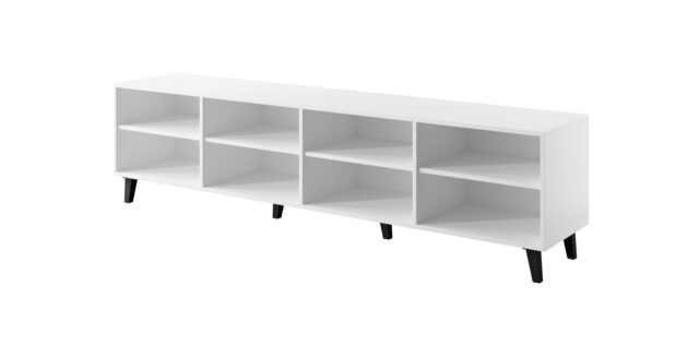 RTV cabinet FARO 200x42x52 white matt + oak craft - imagine 2