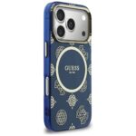 Case Guess IML Peony Dot MagSafe for  iPhone 17 Pro blue - imagine 4