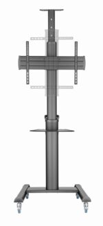 Gembird TVS-70T-02 Aluminum TV floor stand with caster wheels  37  - 70   black - imagine 2
