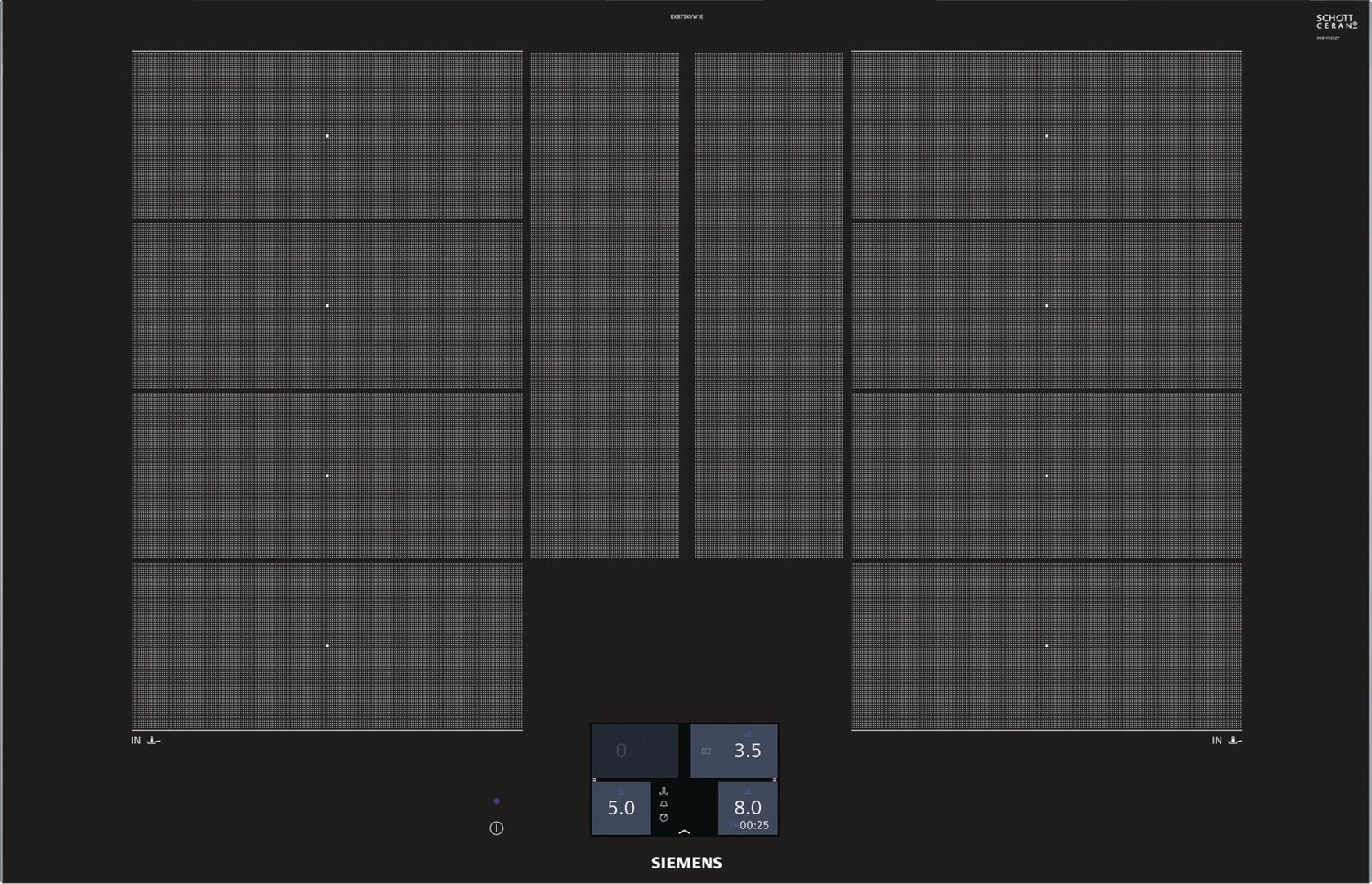 cps-660e9cb7cd124b8735a608c97a4f477b-2026-01-17-20-47-30 Siemens EX875KYW1E hob Black Built-in Zone induction hob 4 zone(s) - imagine 1