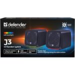 PC Speakers 2.0 DEFENDER J3 2.0 6W LED USB black - imagine 9