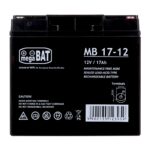 MPL megaBAT MB 17-12 UPS battery Lead-acid accumulator VRLA AGM Maintenance-free 12 V 17 Ah Black - imagine 2