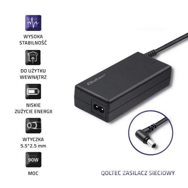 Qoltec 50099.90W power adapter/inverter Indoor Black - imagine 3