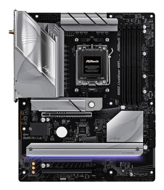 Asrock B850 LiveMixer WiFi AMD B850 Socket AM5 ATX - imagine 2