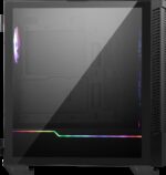 MSI MPG VELOX 100R Mid Tower Gaming Computer Case 'Black  4x 120mm ARGB Fans  1-6 ARGB Hub  ARGB light strip  USB Type-C  Tempered Glass  Center  E-ATX  ATX  mATX  mini-ITX' - imagine 2